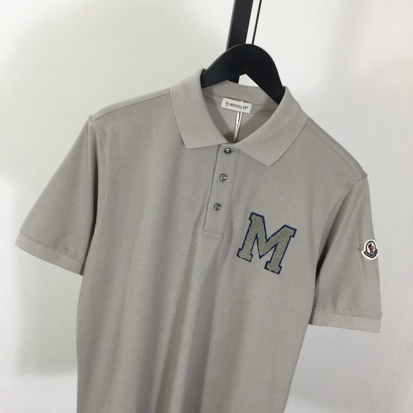 Moncler Monogram Cotton Piquet Polo Shirt - FashionPlug