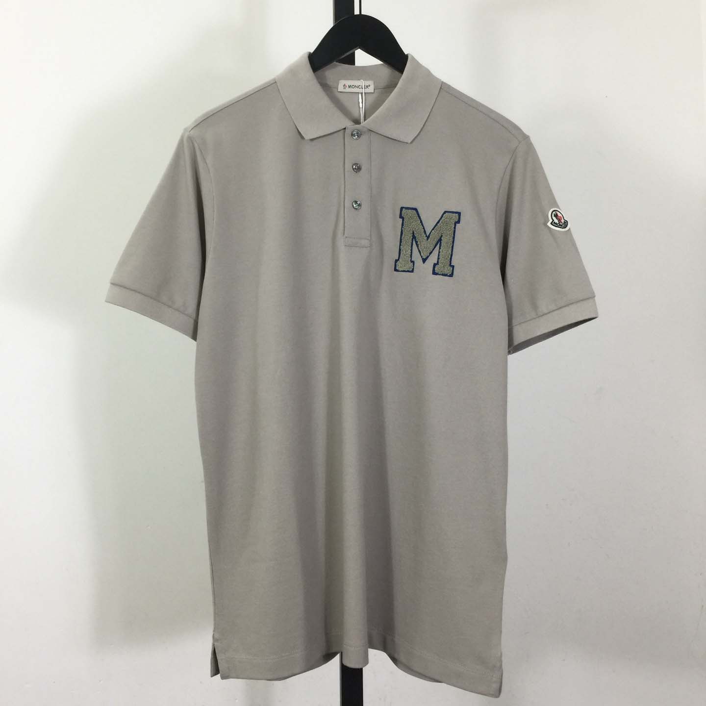 Moncler Monogram Cotton Piquet Polo Shirt - FashionPlug