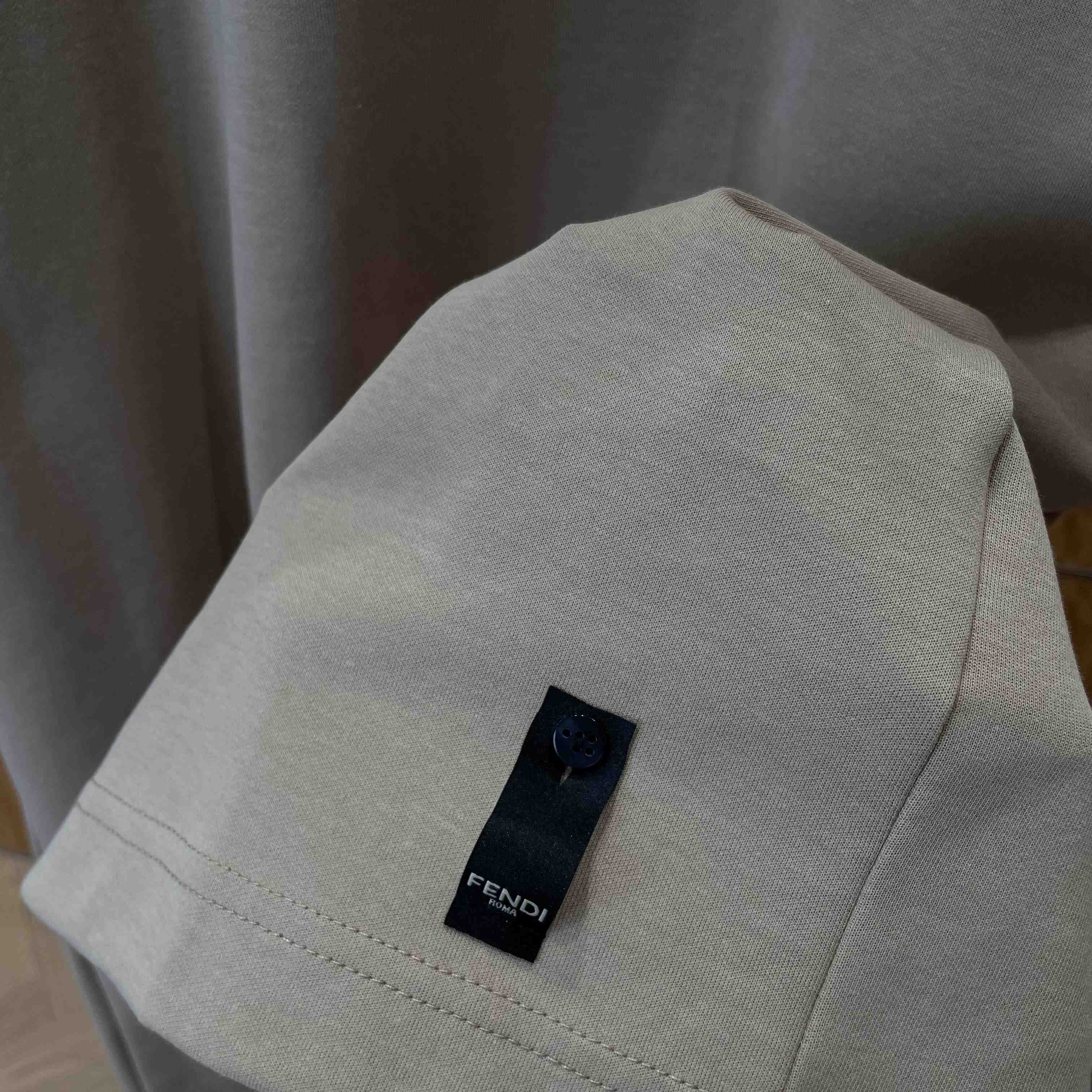 Fendi Beige Cotton T-shirt - FashionPlug