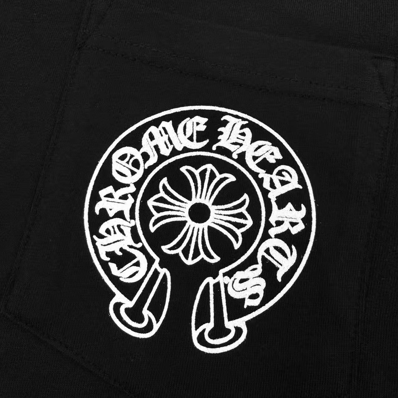 Chrome Hearts Las Vegas Exclusive Horseshoe Logo Pocket T-Shirt 'Black' - FashionPlug
