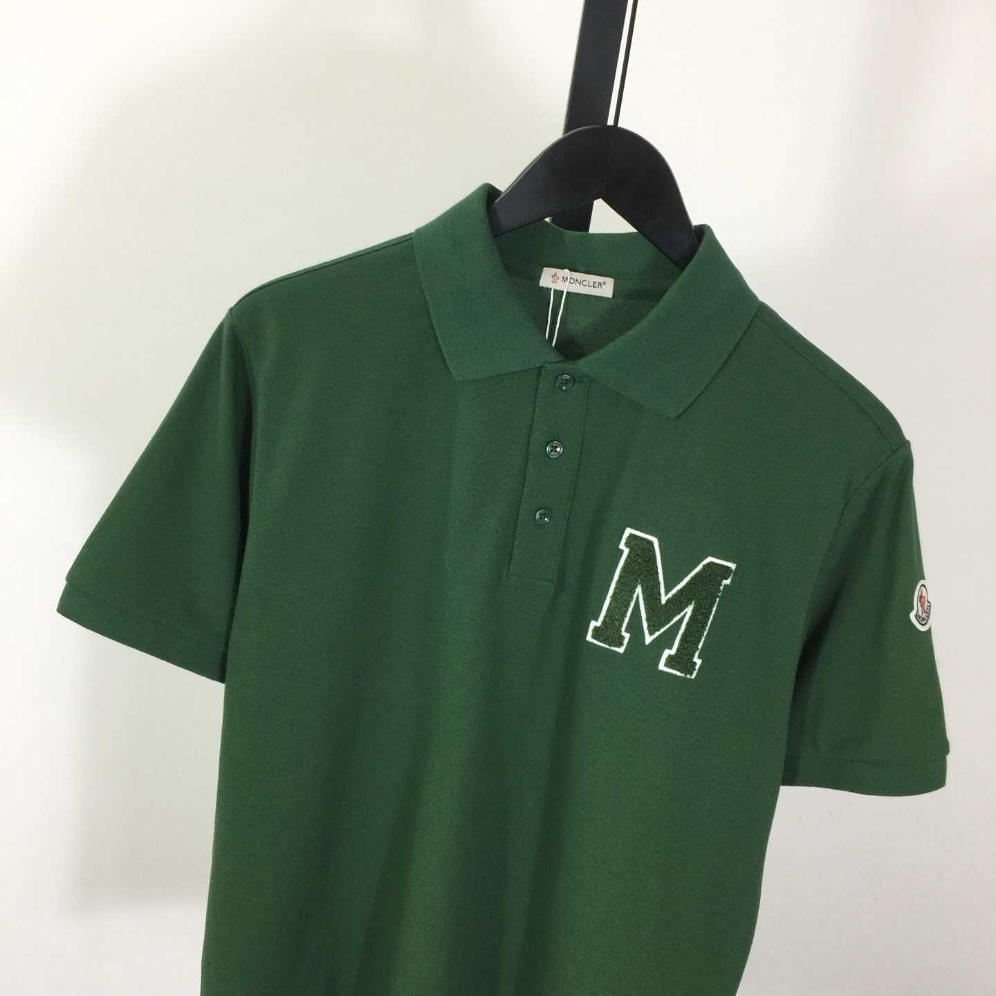 Moncler Monogram Cotton Piquet Polo Shirt - FashionPlug