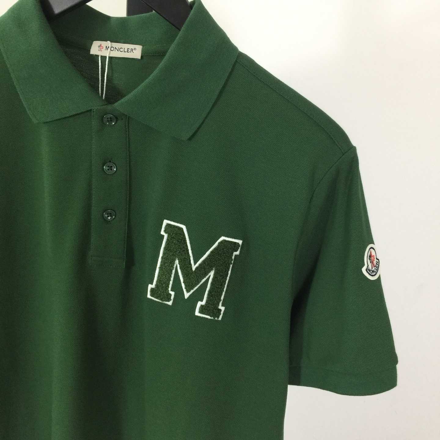 Moncler Monogram Cotton Piquet Polo Shirt - FashionPlug