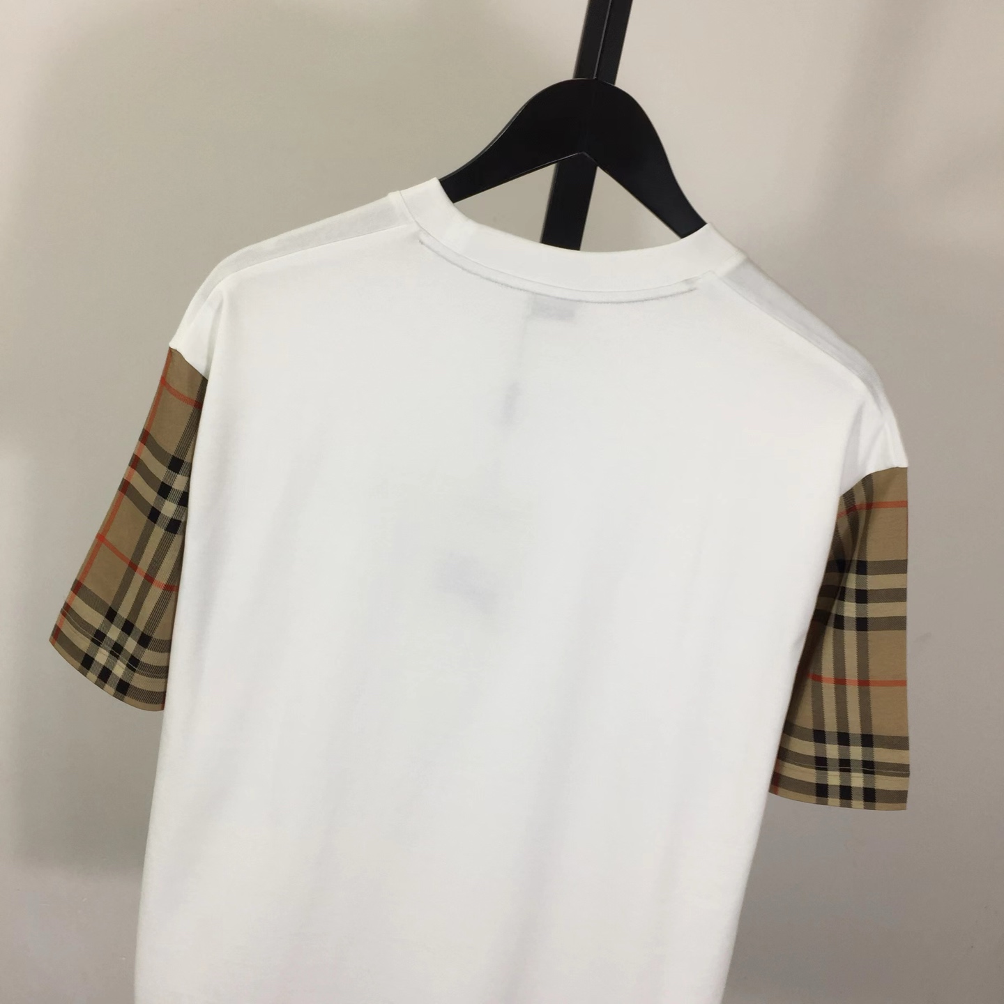 Burberry Vintage Check Sleeve Oversized T-Shirt 'White' - FashionPlug