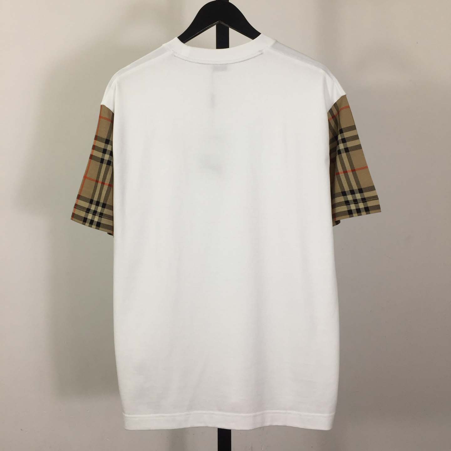Burberry Vintage Check Sleeve Oversized T-Shirt 'White' - FashionPlug