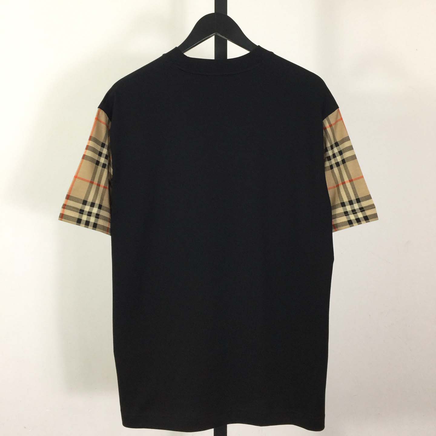 Burberry Vintage Check Sleeve Oversized T-Shirt 'Black' - FashionPlug
