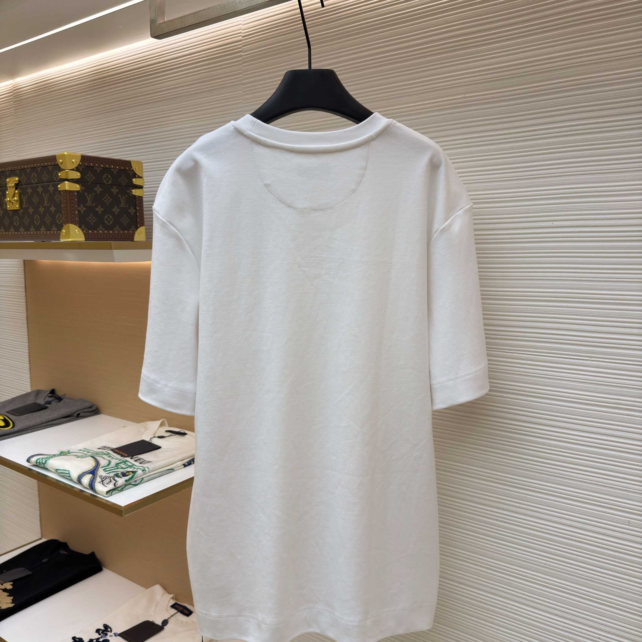 Fendi White Cotton T-shirt - FashionPlug