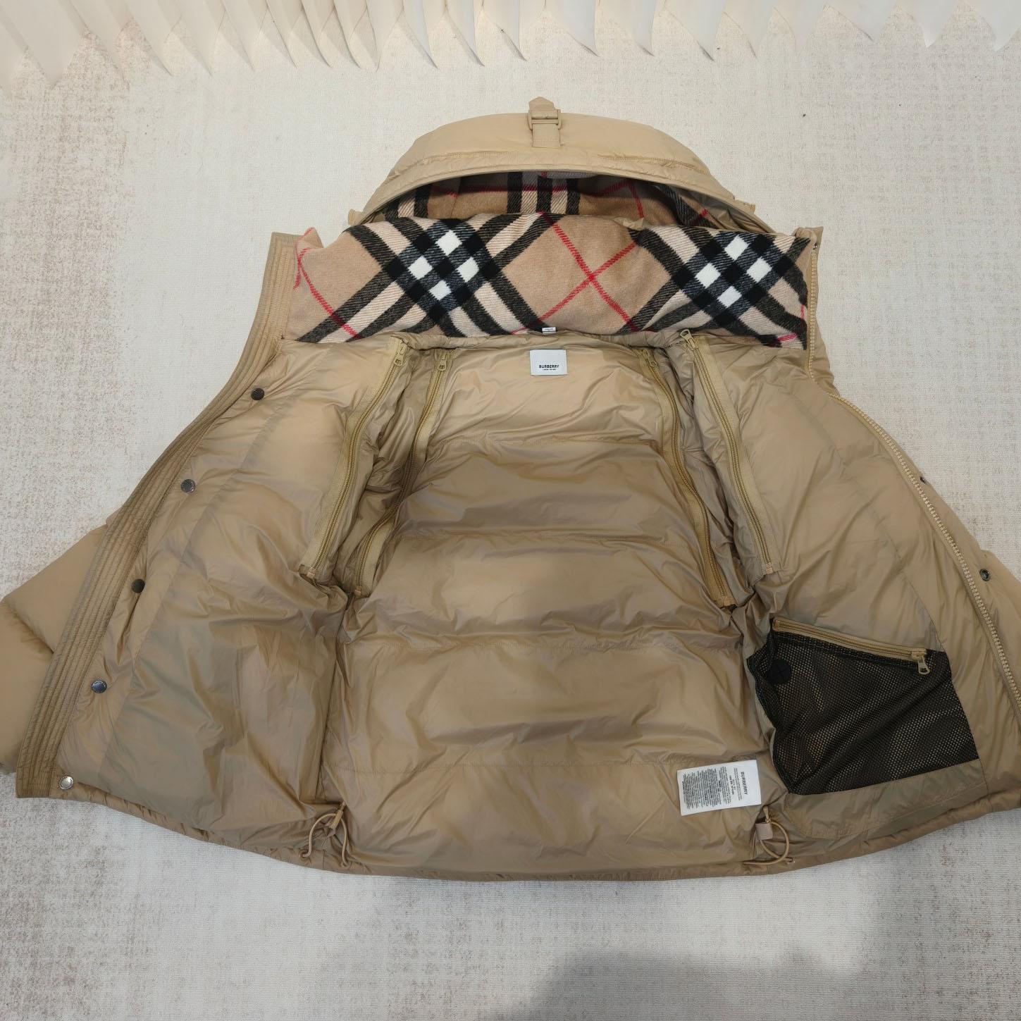 Burberry Detachable Sleeve Hooded Puffer Jacket - FashionPlug