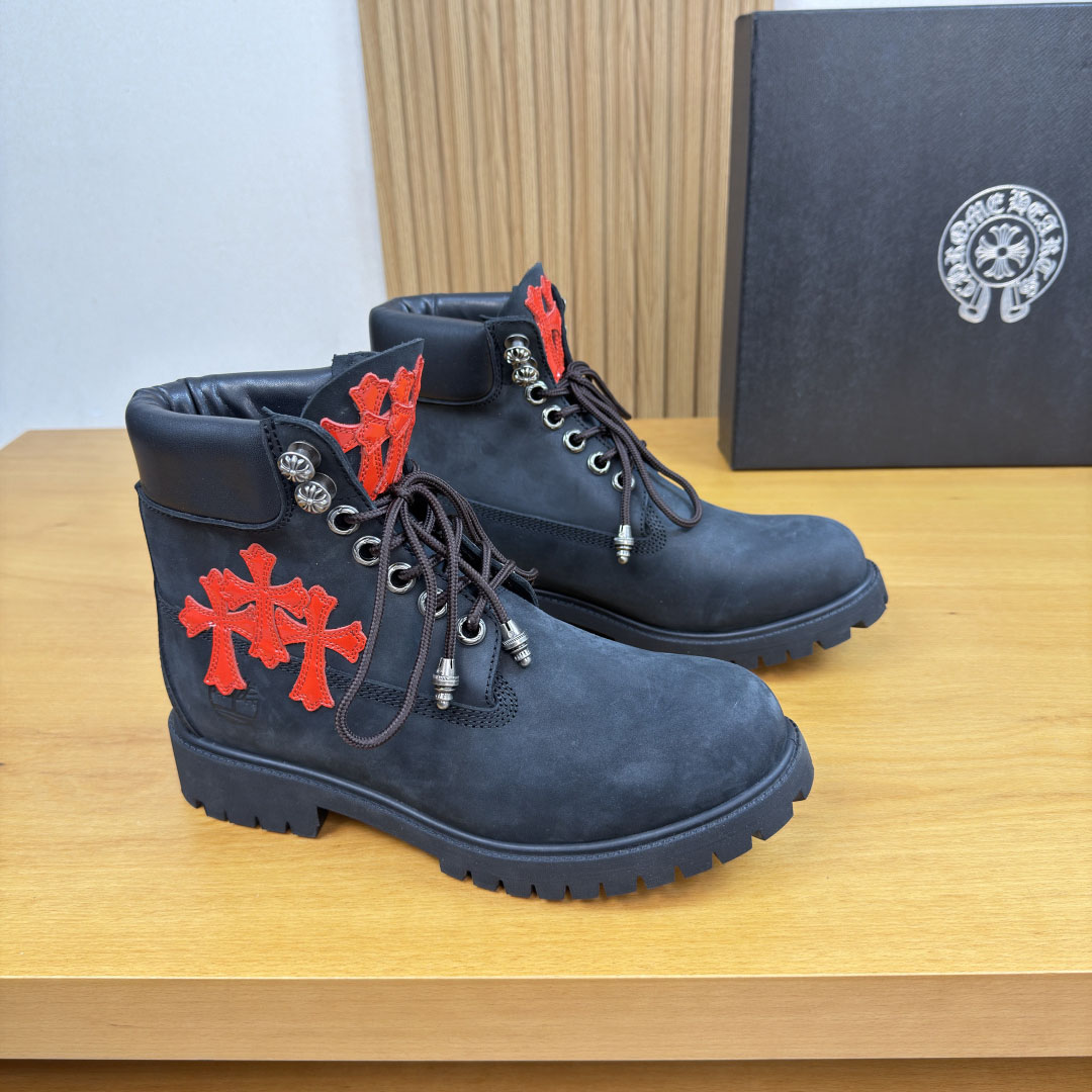 Chrome Hearts x Timberland 6-inch Boots - FashionPlug