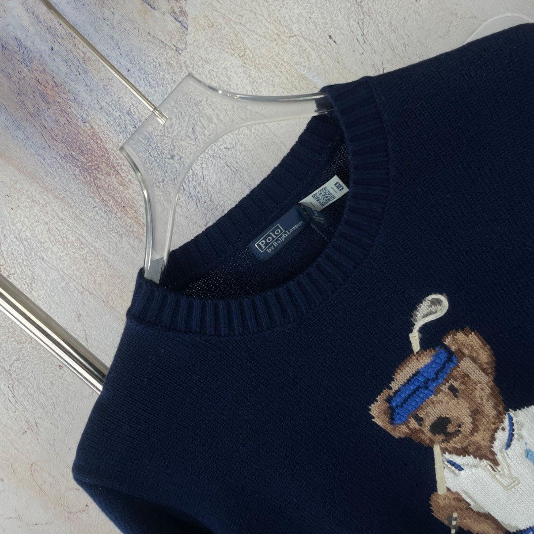 Ralph Lauren Polo Bear Cotton Sweater - FashionPlug