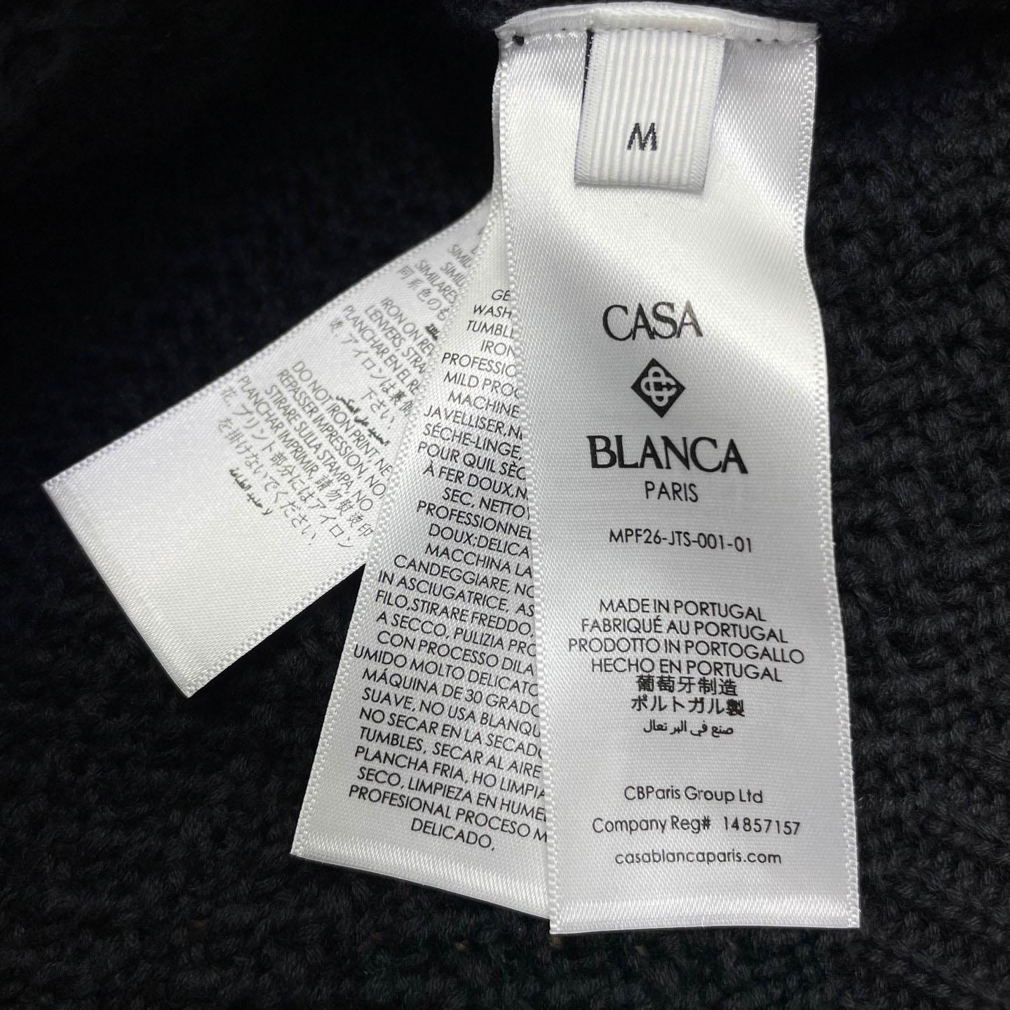 Casablanca Tennis Cotton Crochet Short Sleeve Shirt D0116 - FashionPlug