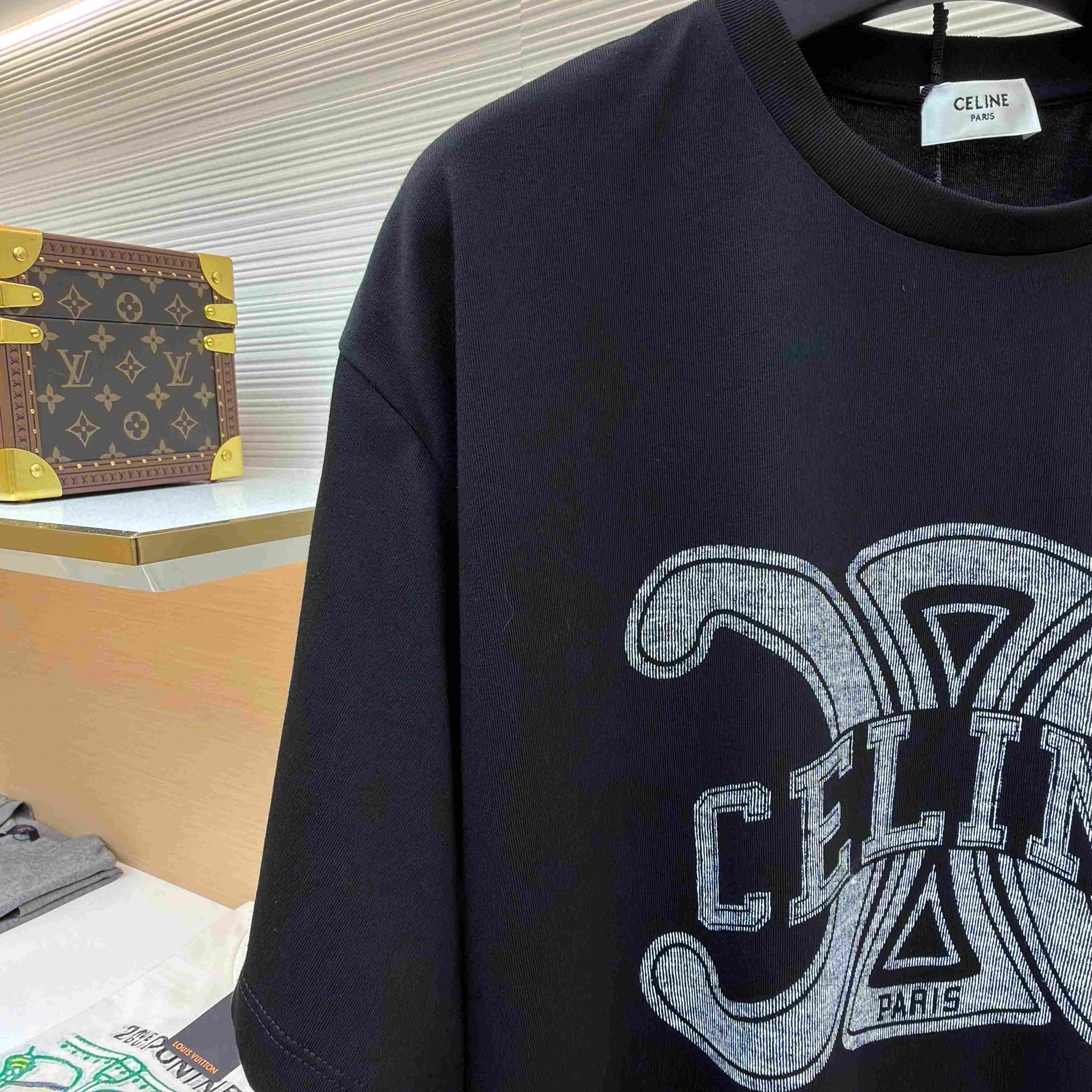 Celine  Loose T-shirt IN Cotton Jersey - FashionPlug