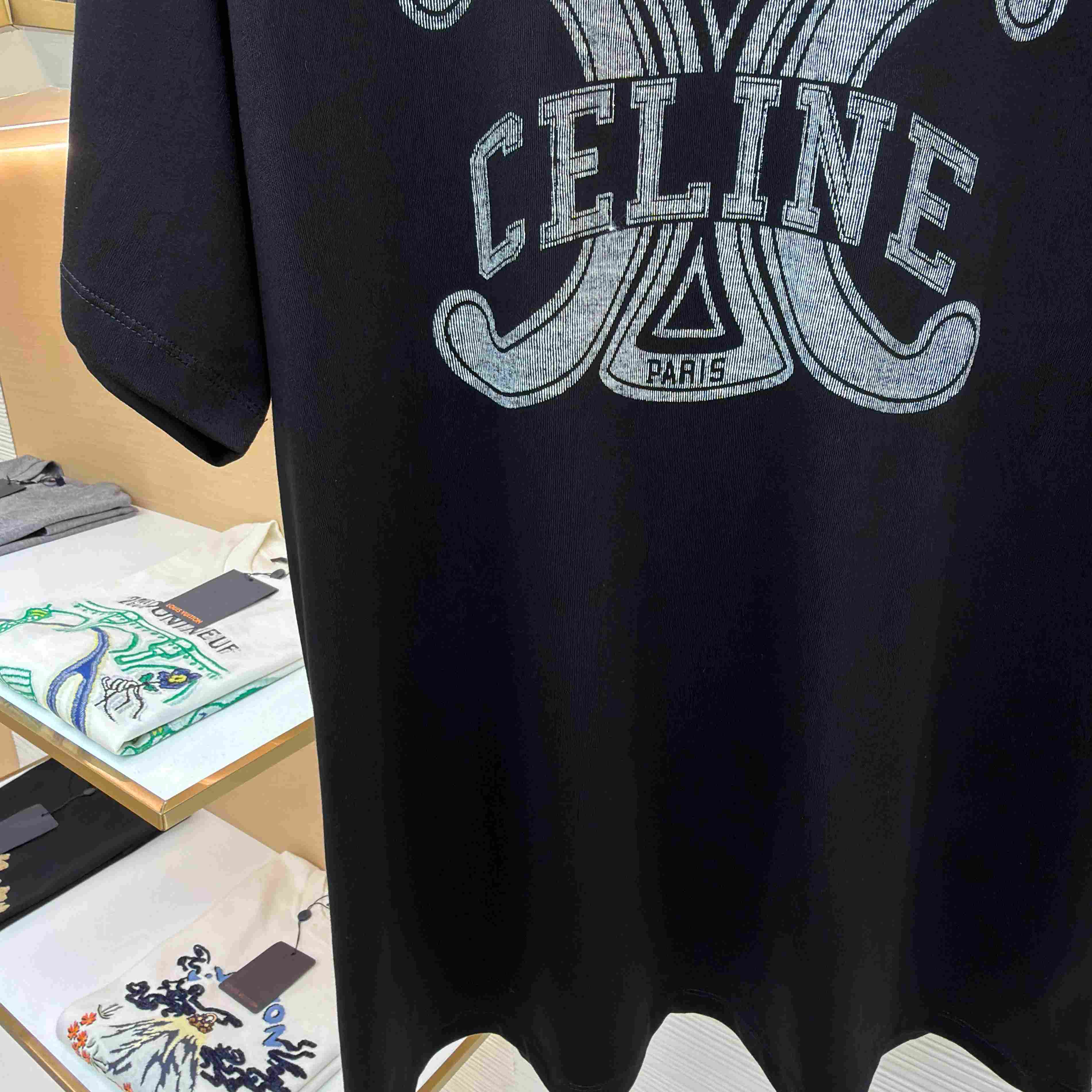 Celine  Loose T-shirt IN Cotton Jersey - FashionPlug