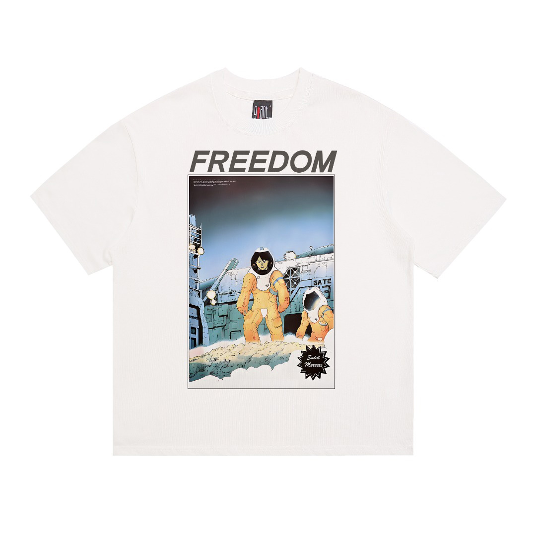 Saint Michael  Freedom Astro Short Sleeve Tee Shirt  - FashionPlug