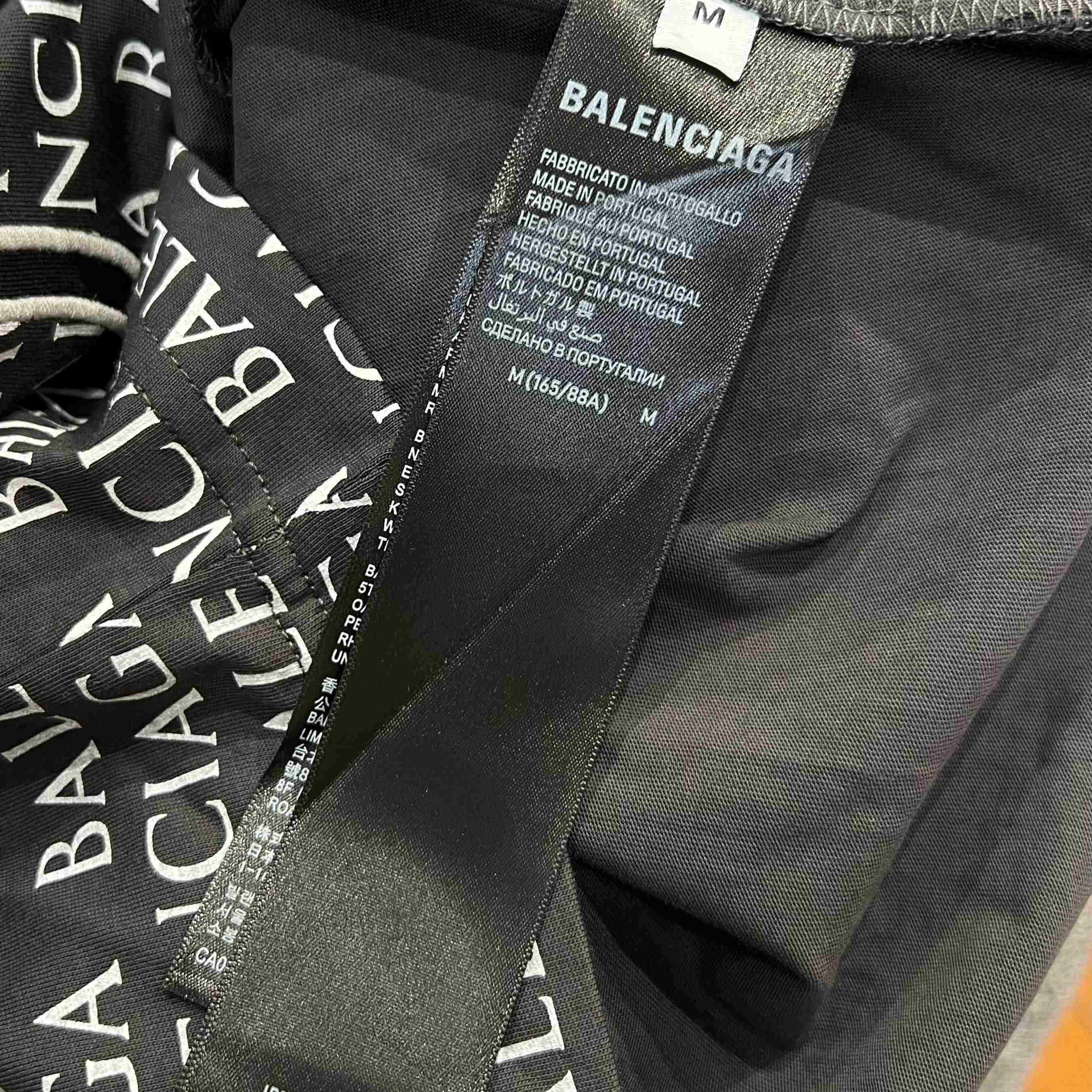 Balenciaga Big B Medium Fit T-shirt in Black/White - FashionPlug