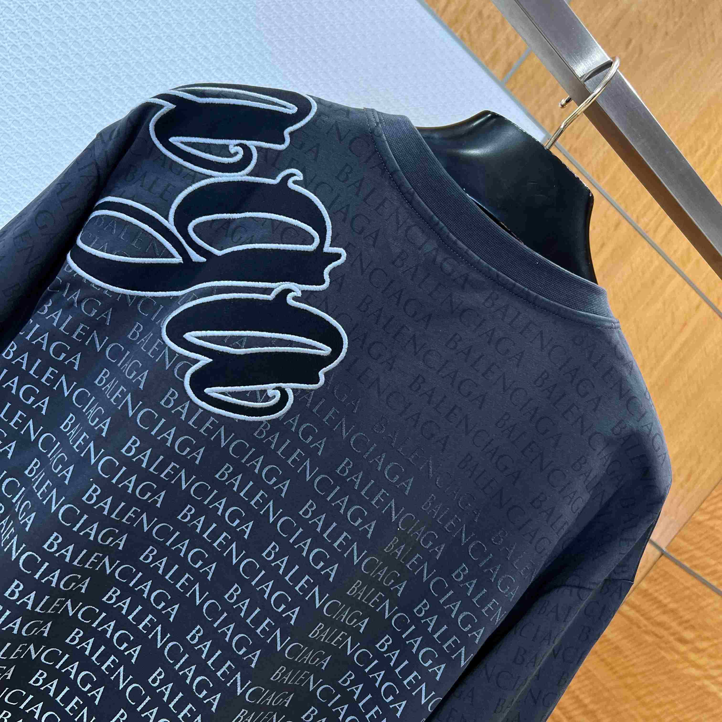 Balenciaga Big B Medium Fit T-shirt in Black/White - FashionPlug