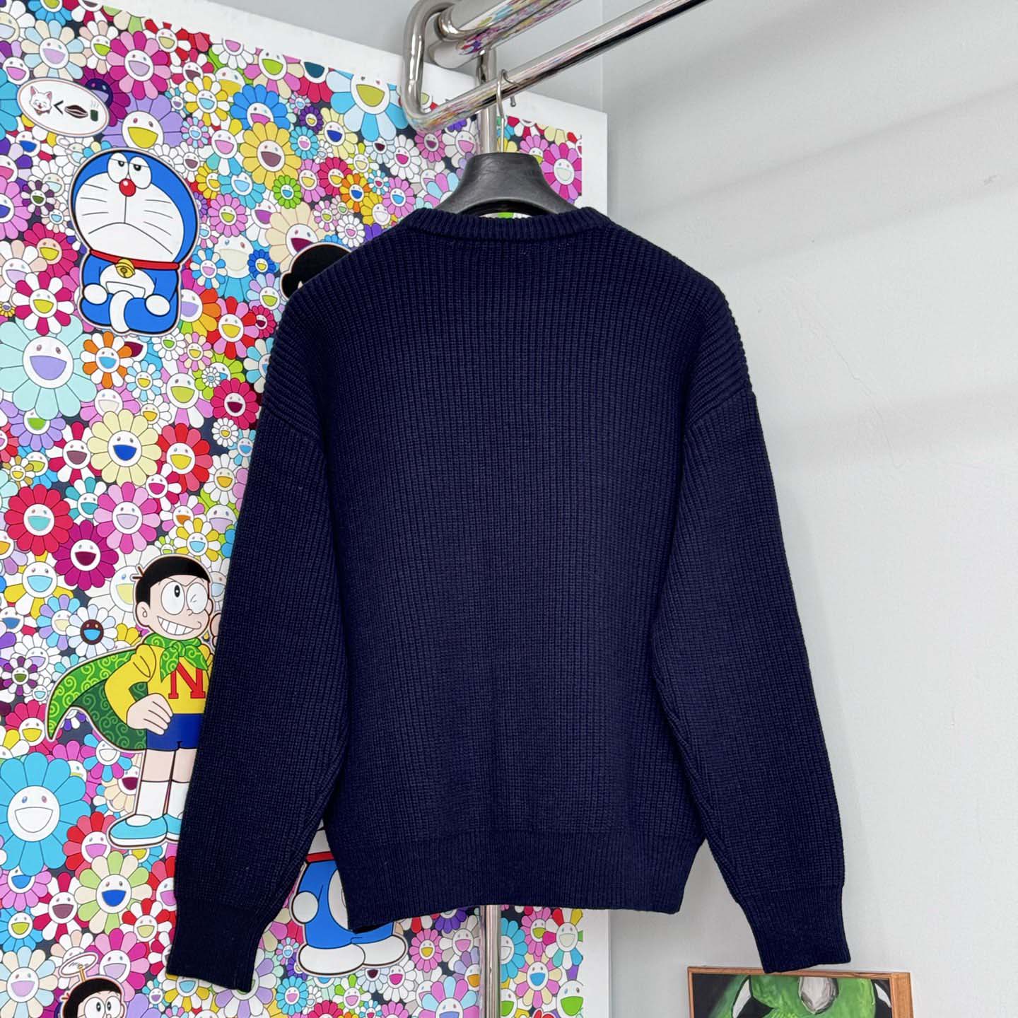 Celine Oversized Crew Neck Sweater In Wool - FashionPlug