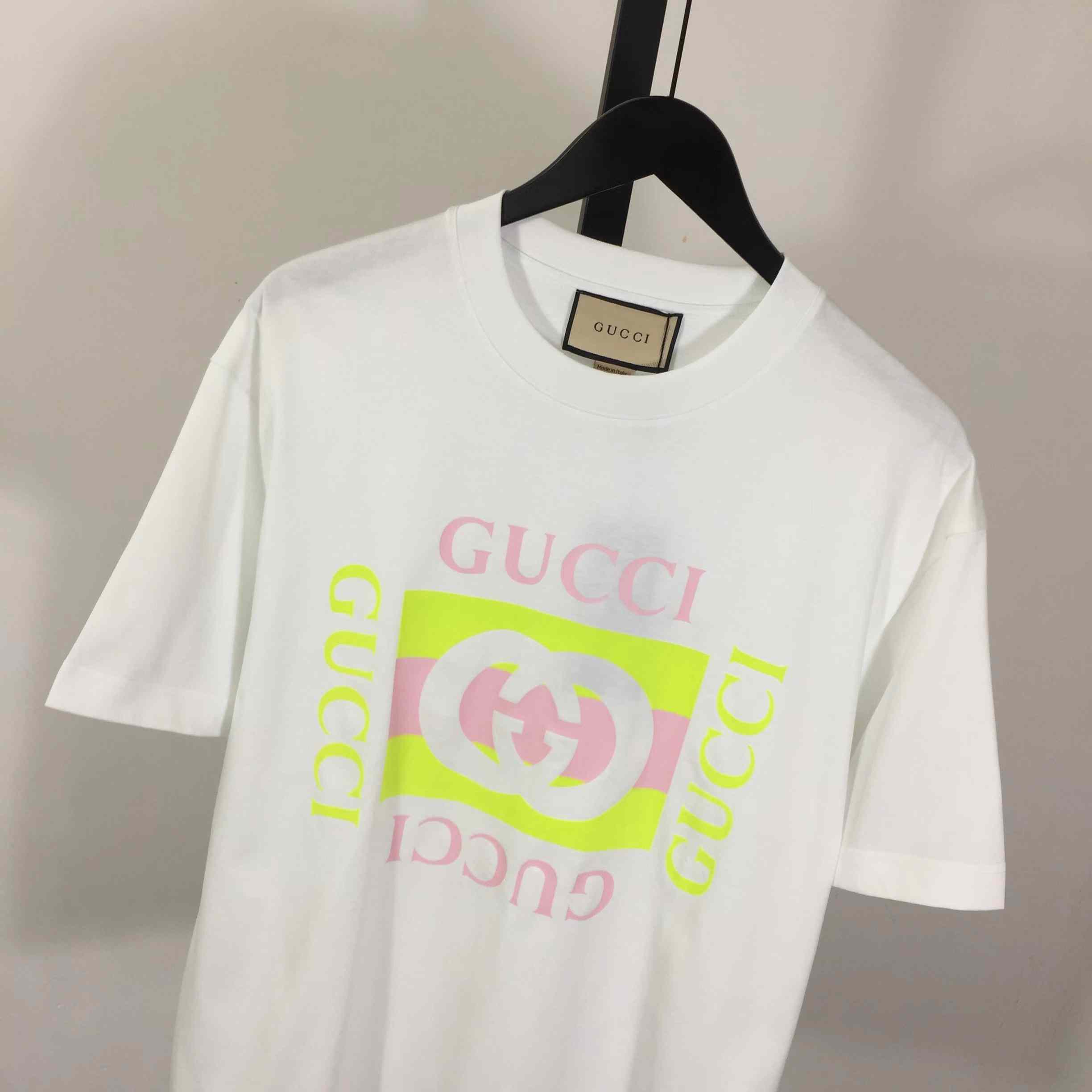 Gucci Jersey T-shirt With Print  - FashionPlug