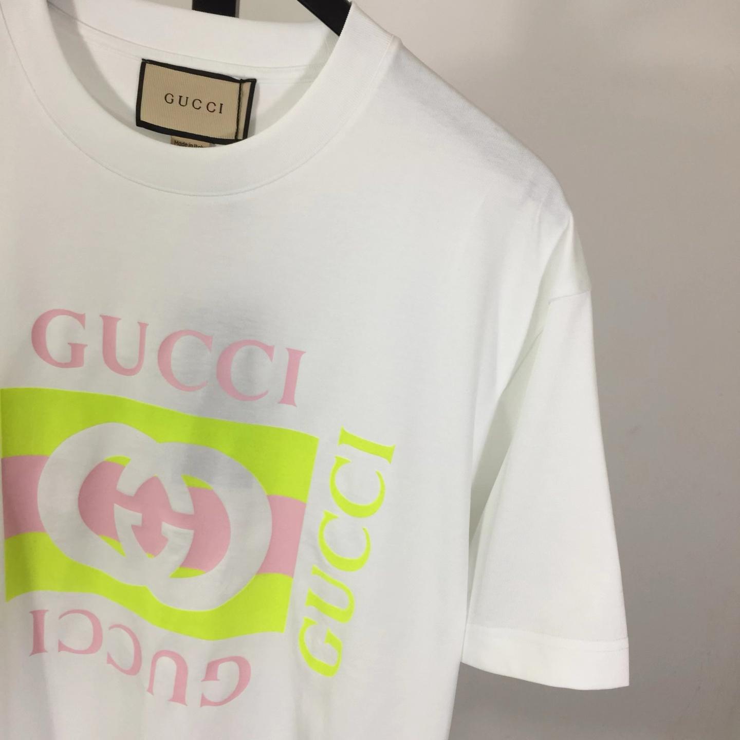 Gucci Jersey T-shirt With Print  - FashionPlug