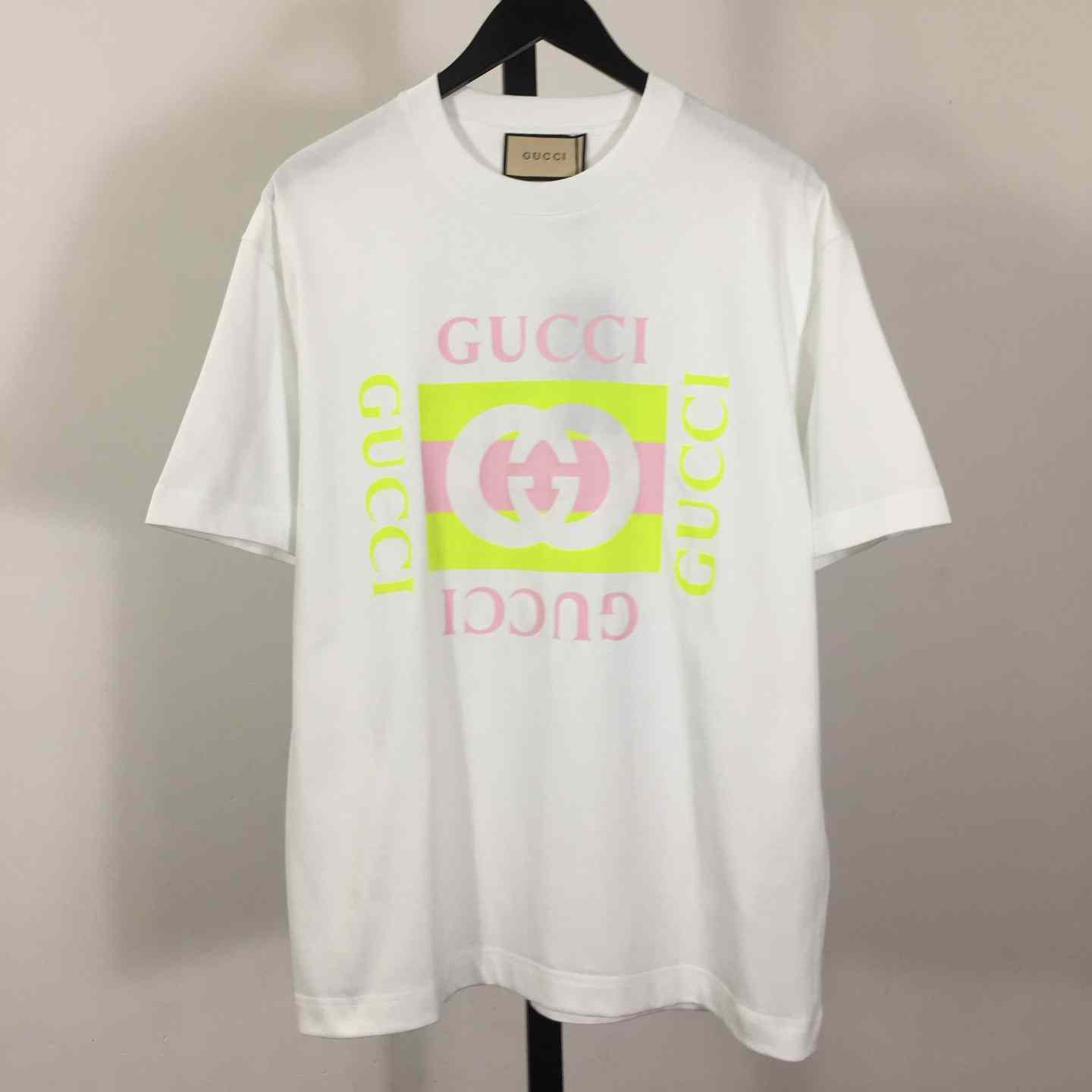 Gucci Jersey T-shirt With Print  - FashionPlug