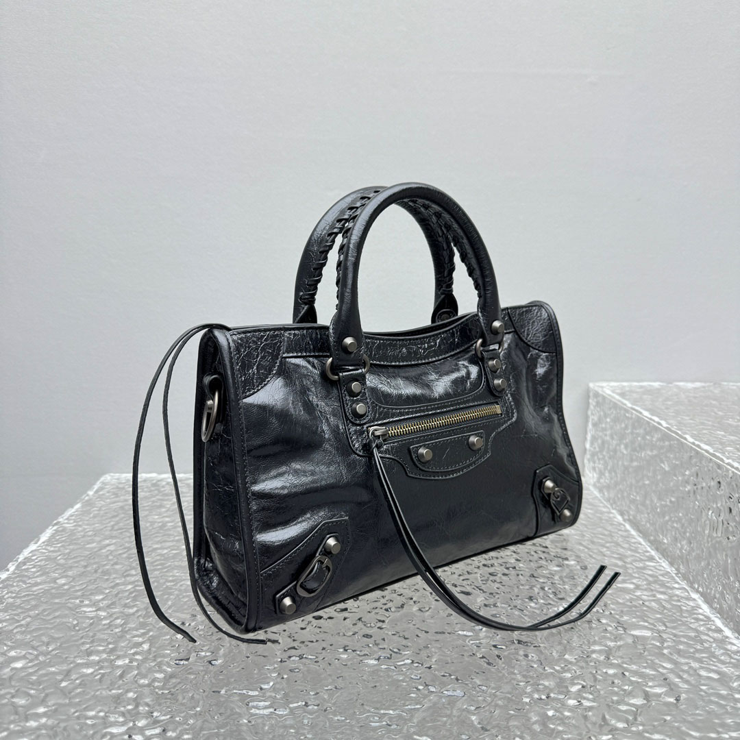 Balenciaga Le City Bag Small In Black - FashionPlug