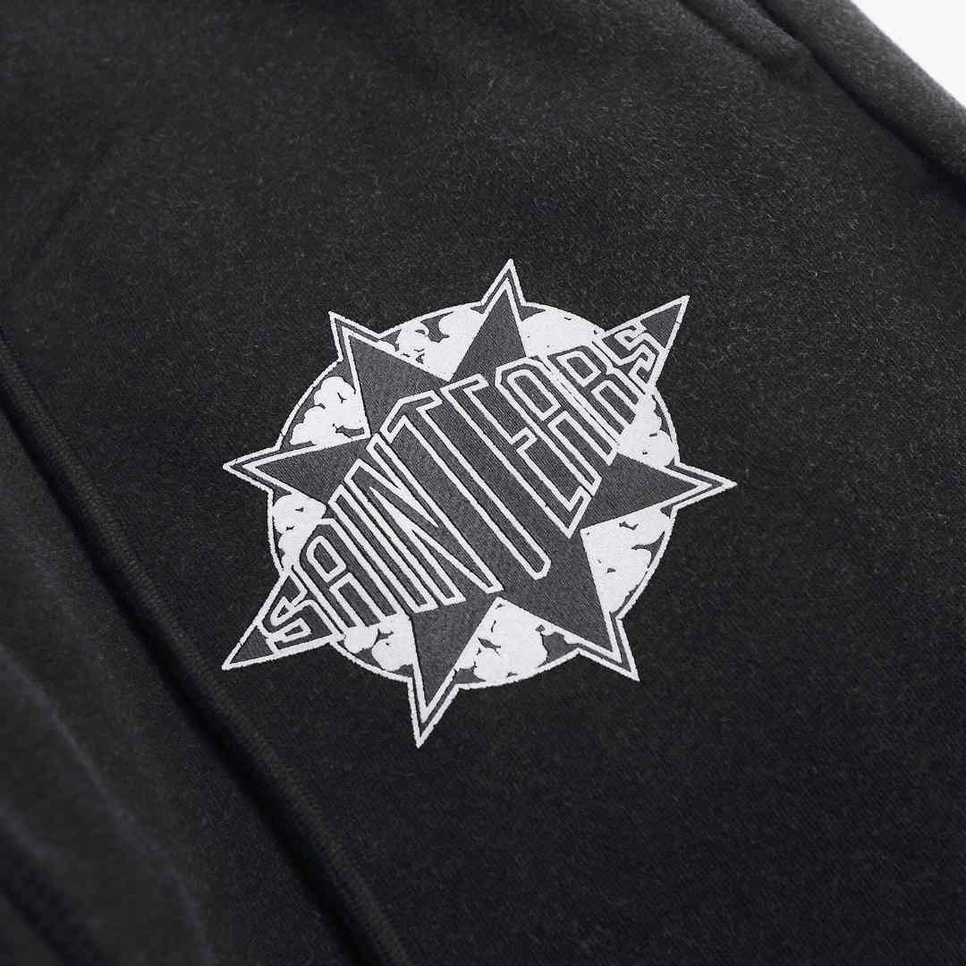 Saint Micheal X Denim Tears Saint Tears Sweatpants 'Black' - FashionPlug