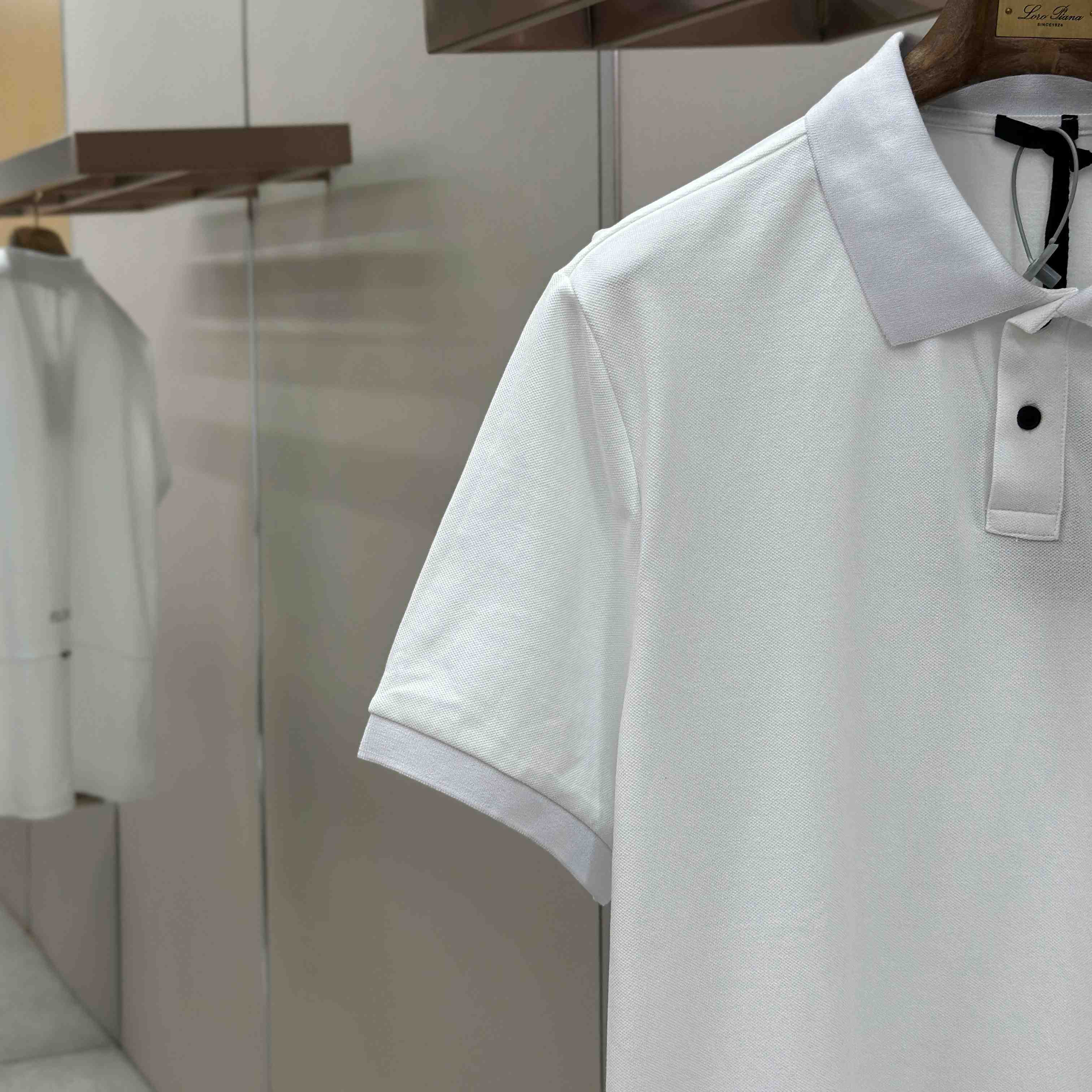 Moncler Logo Patch Cotton Piquet Polo Shirt - FashionPlug