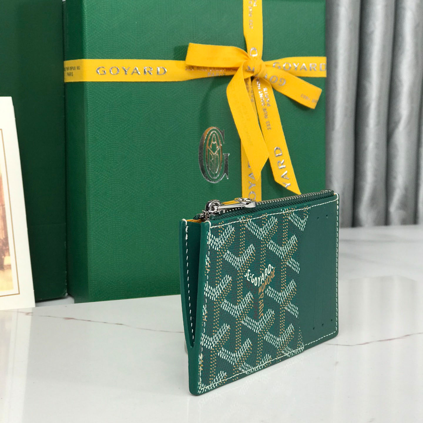 Goyard Bourbon Zipped Card Holder - FashionPlug
