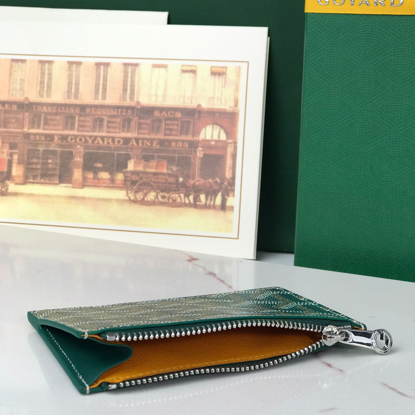 Goyard Bourbon Zipped Card Holder - FashionPlug