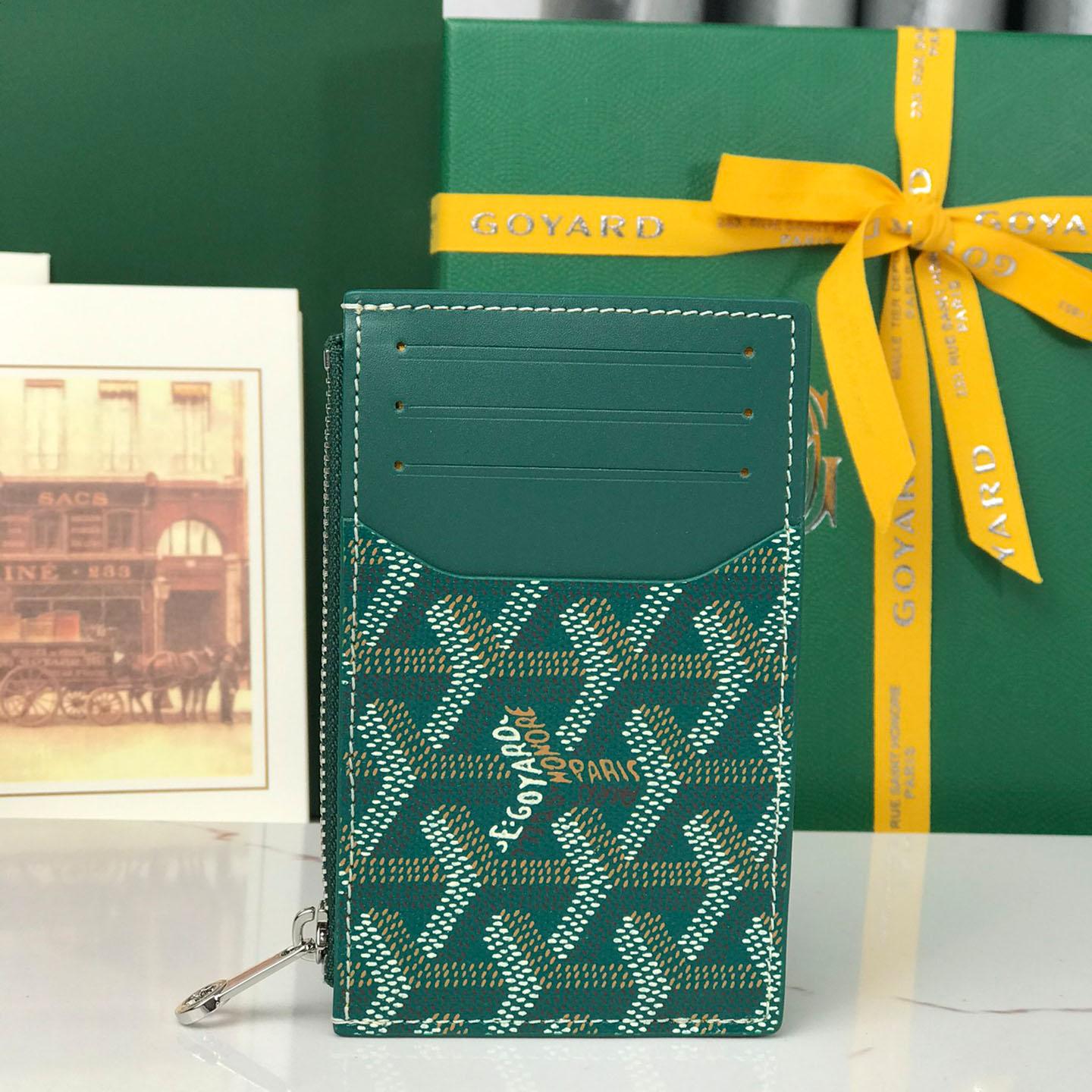 Goyard Bourbon Zipped Card Holder - FashionPlug