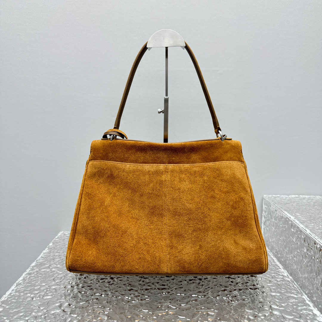 Balenciaga  Rodeo Handbag Medium In Camel - FashionPlug