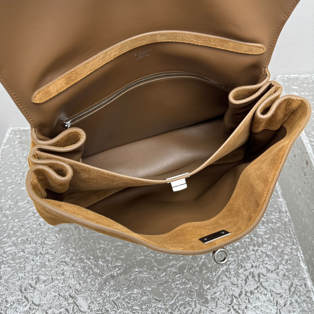 Balenciaga  Rodeo Handbag Medium In Camel - FashionPlug