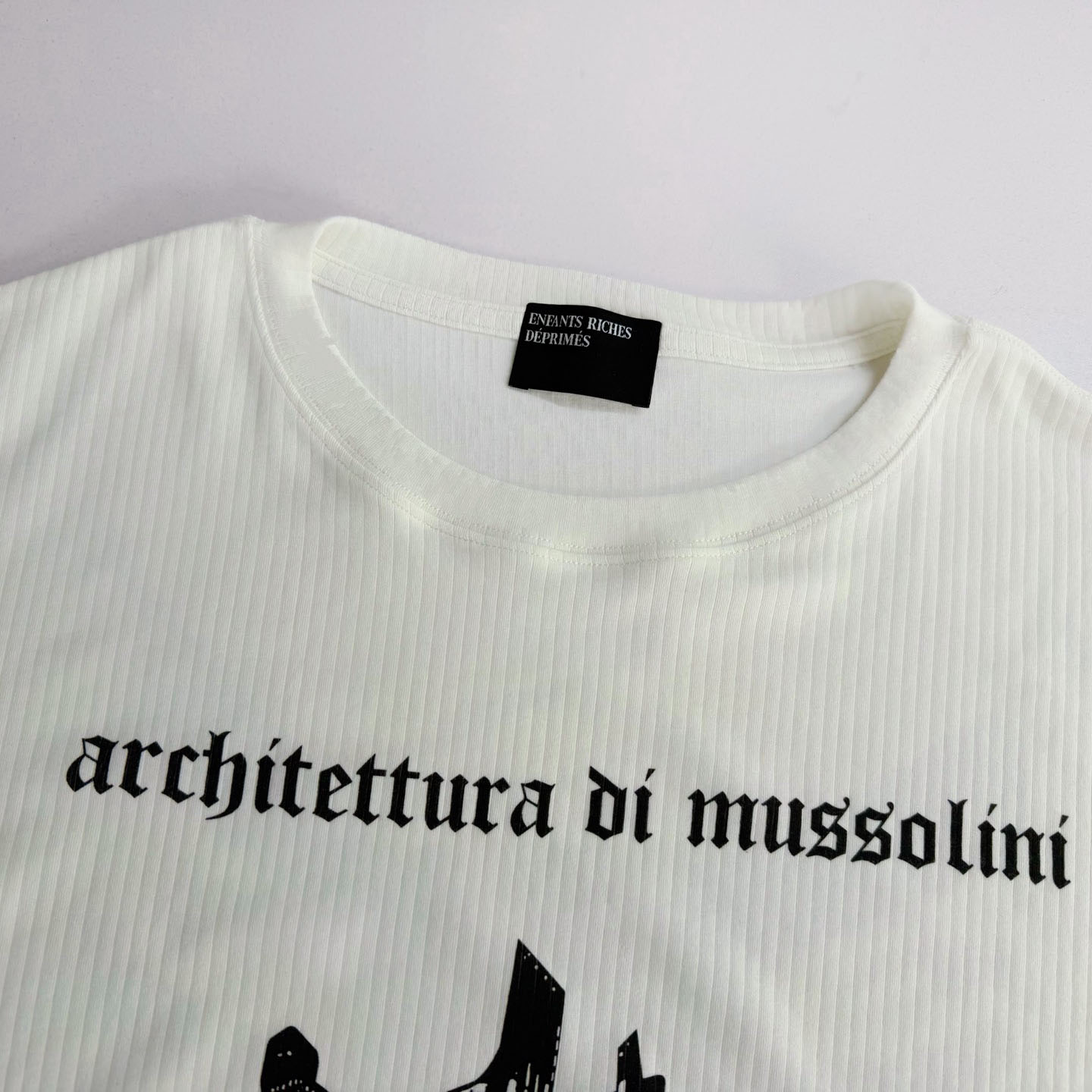 Enfants Riches Déprimés Tabac Rat Mesh Shirt 'Faded White' - FashionPlug