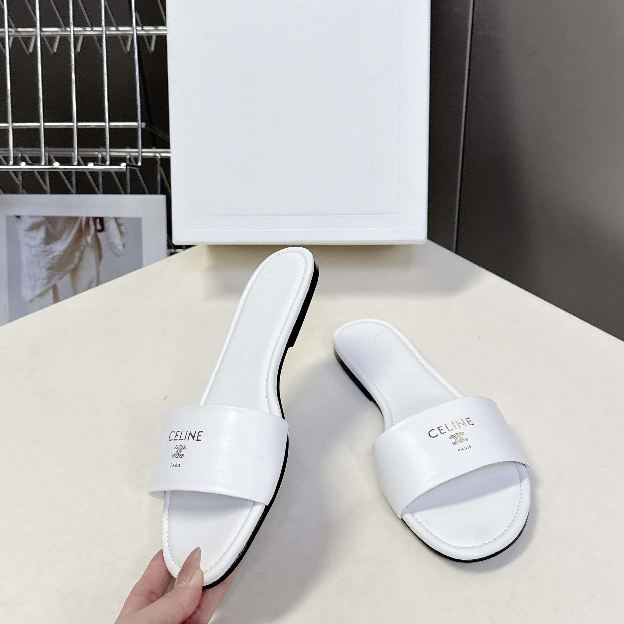 Celine Coast Mule In Lambskin - FashionPlug