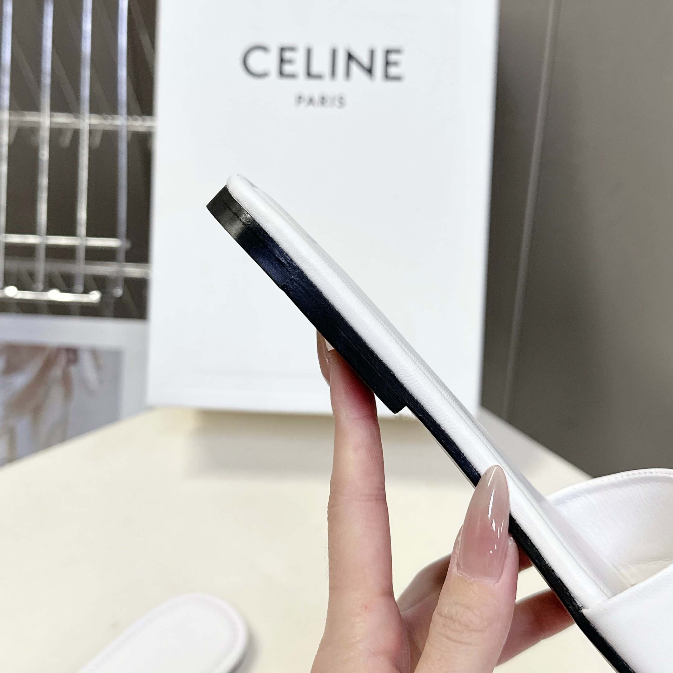 Celine Coast Mule In Lambskin - FashionPlug