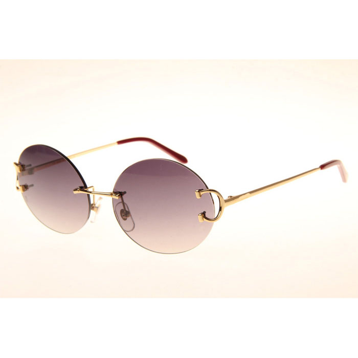 Cartier CT 4193832 Sunglasses In Gold Gradient Grey - FashionPlug