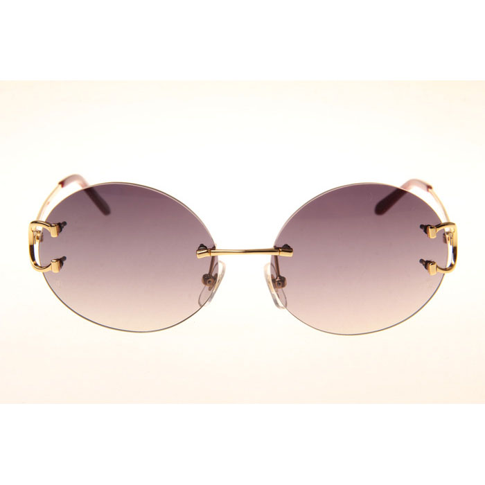 Cartier CT 4193832 Sunglasses In Gold Gradient Grey - FashionPlug
