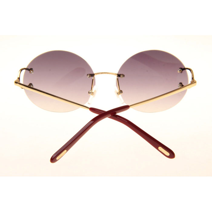 Cartier CT 4193832 Sunglasses In Gold Gradient Grey - FashionPlug