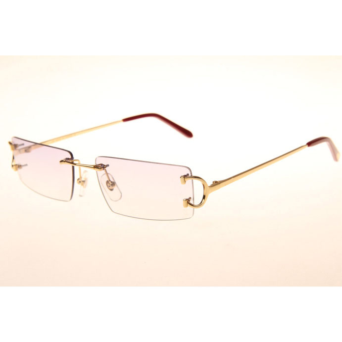 Cartier CT 4193830 Sunglasses In Gold Gradient Pink - FashionPlug