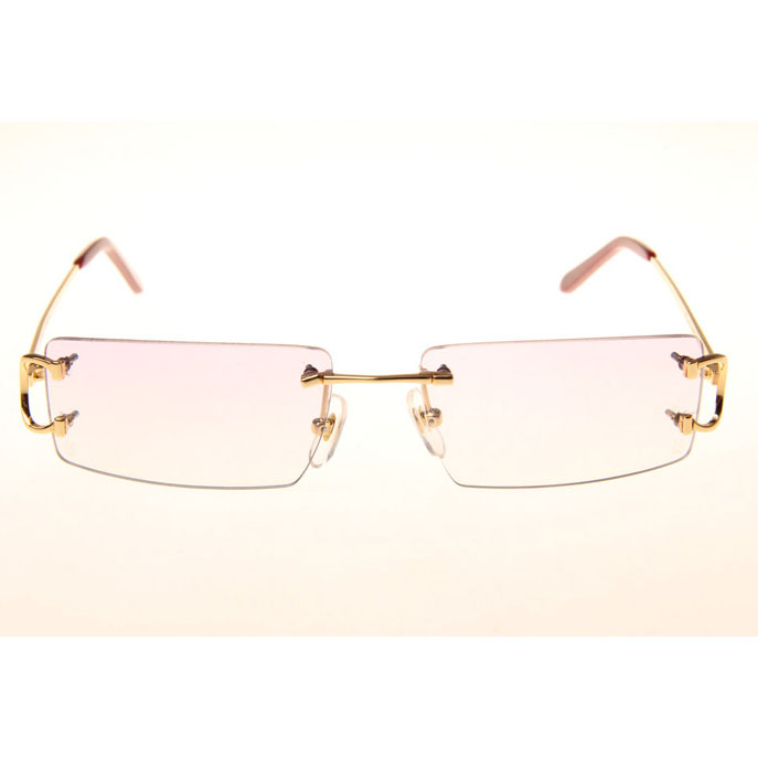 Cartier CT 4193830 Sunglasses In Gold Gradient Pink - FashionPlug