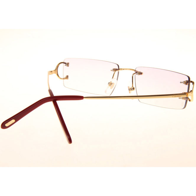 Cartier CT 4193830 Sunglasses In Gold Gradient Pink - FashionPlug