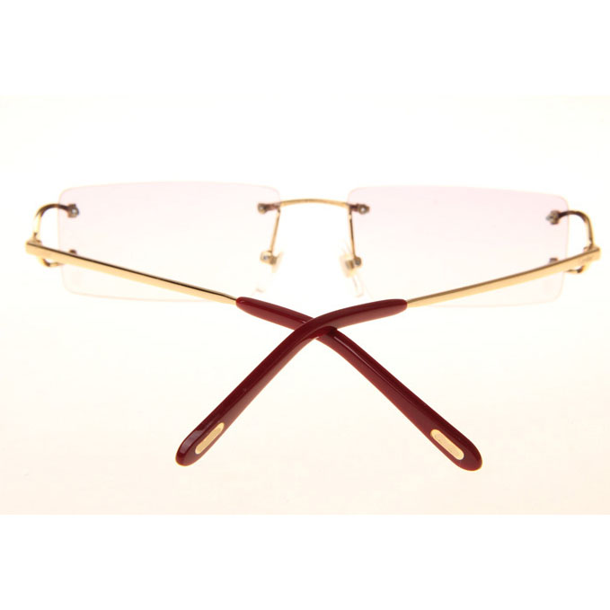 Cartier CT 4193830 Sunglasses In Gold Gradient Pink - FashionPlug