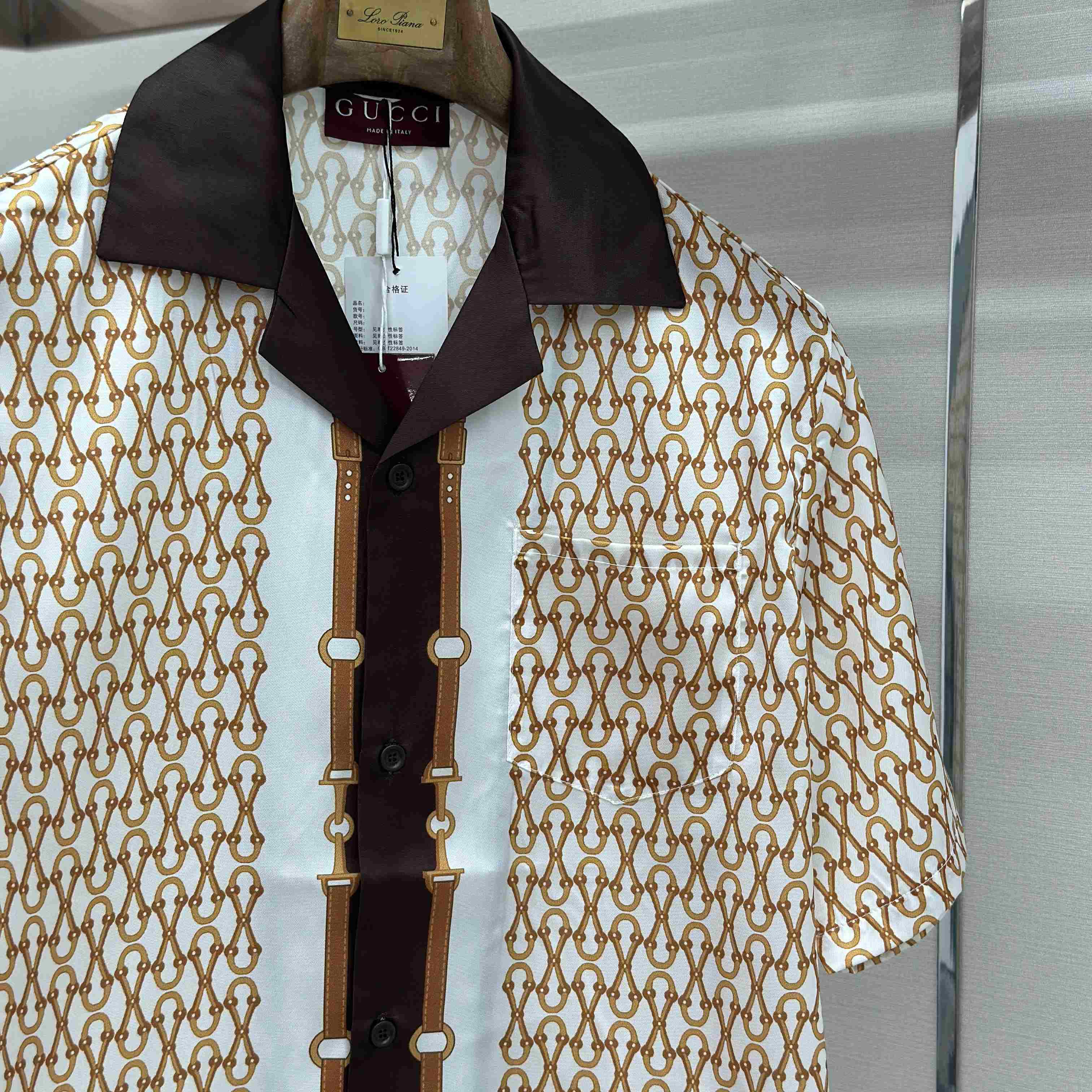 Gucci Printed Silk Twill Bowling Shirt - FashionPlug