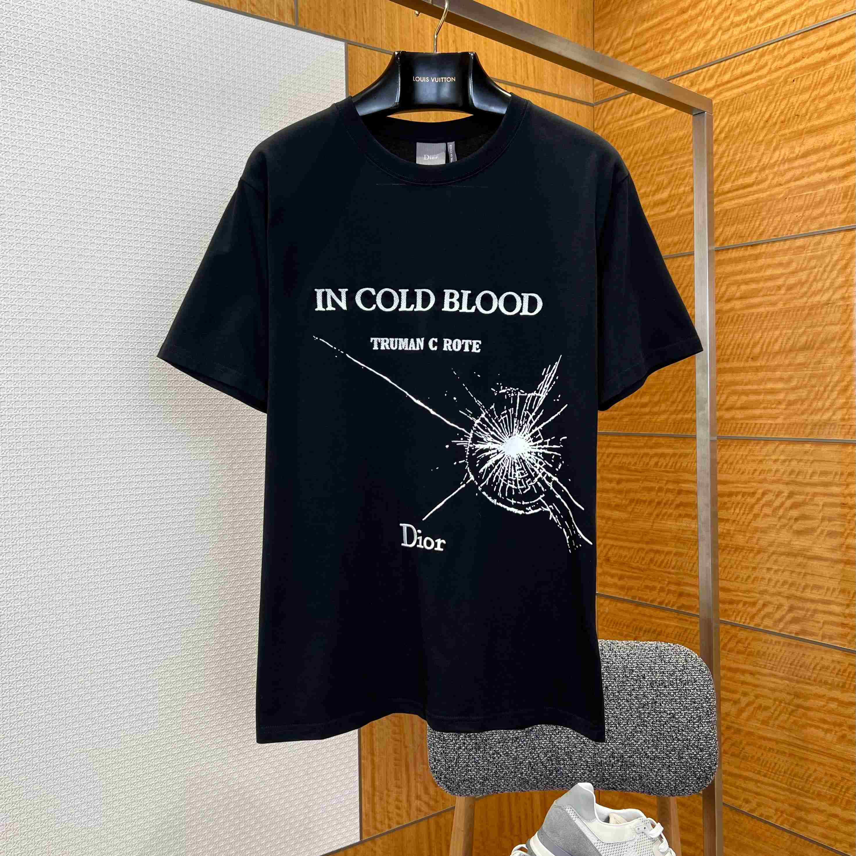 Dior T-Shirt With Book Cover Embroidery And Print, Relaxed Fit - FashionPlug