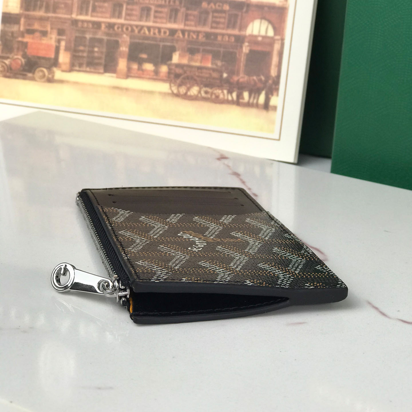 Goyard Bourbon Zipped Card Holder - FashionPlug