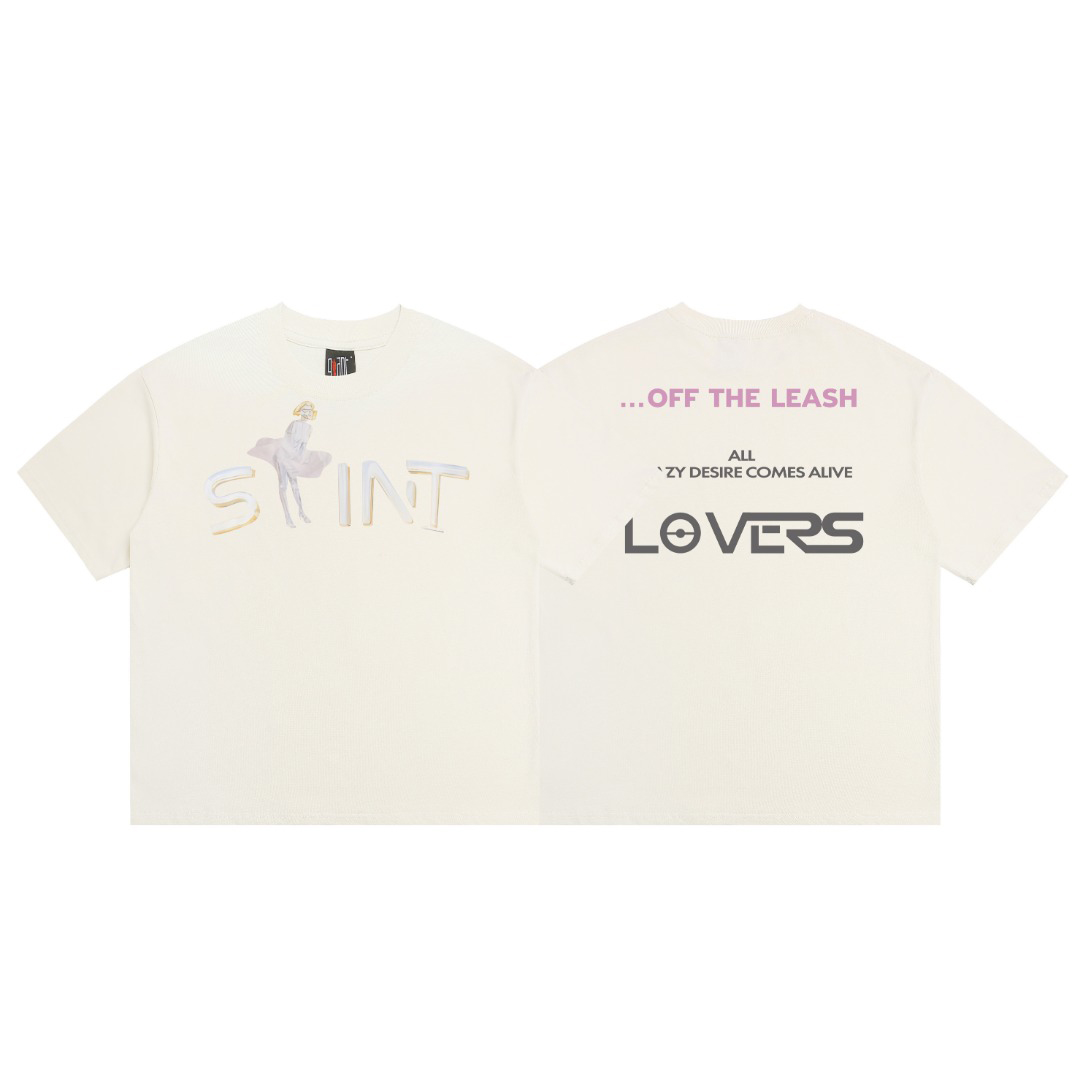 Saint Michael Hajime Sorayama SRYM Lovers T-Shirt - FashionPlug