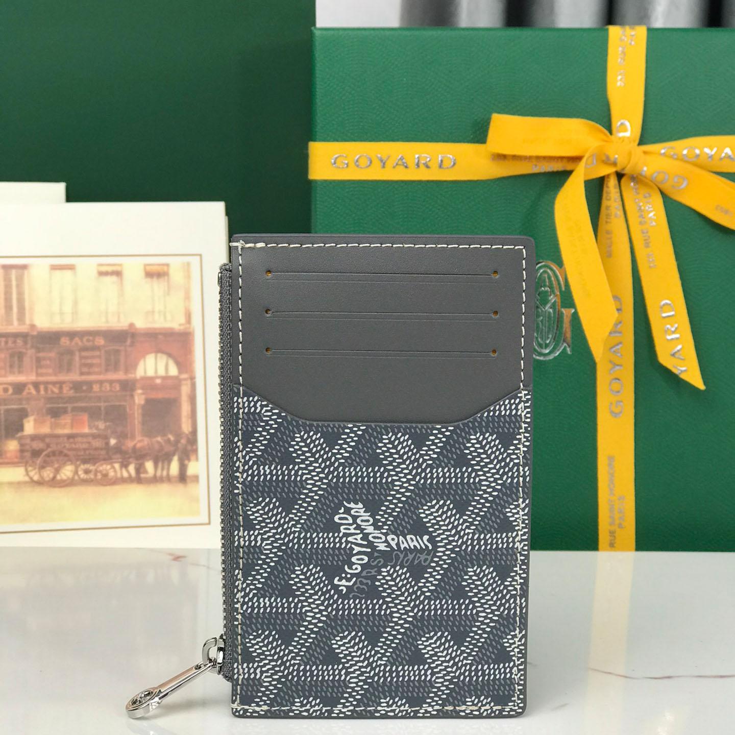 Goyard Bourbon Zipped Card Holder - FashionPlug