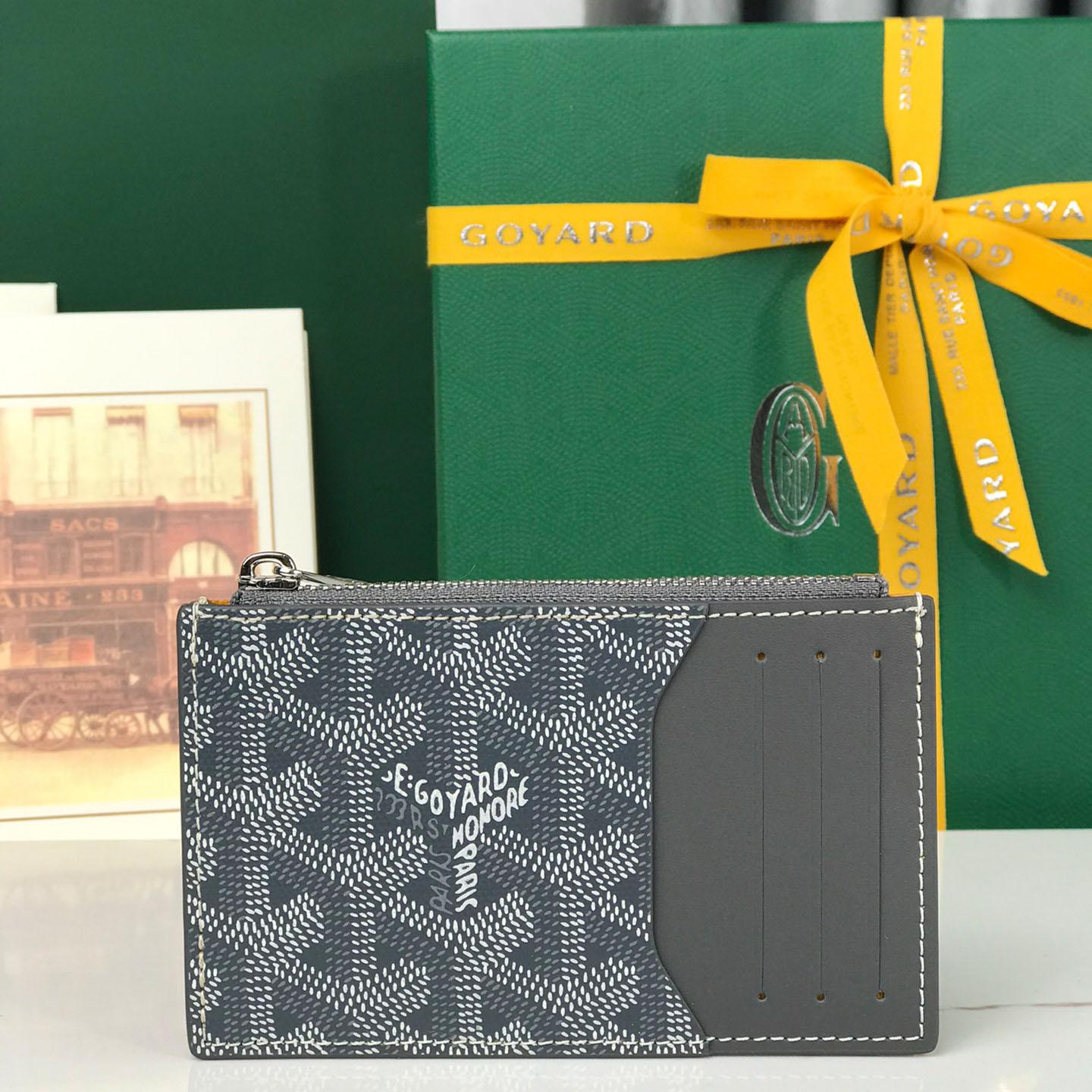 Goyard Bourbon Zipped Card Holder - FashionPlug