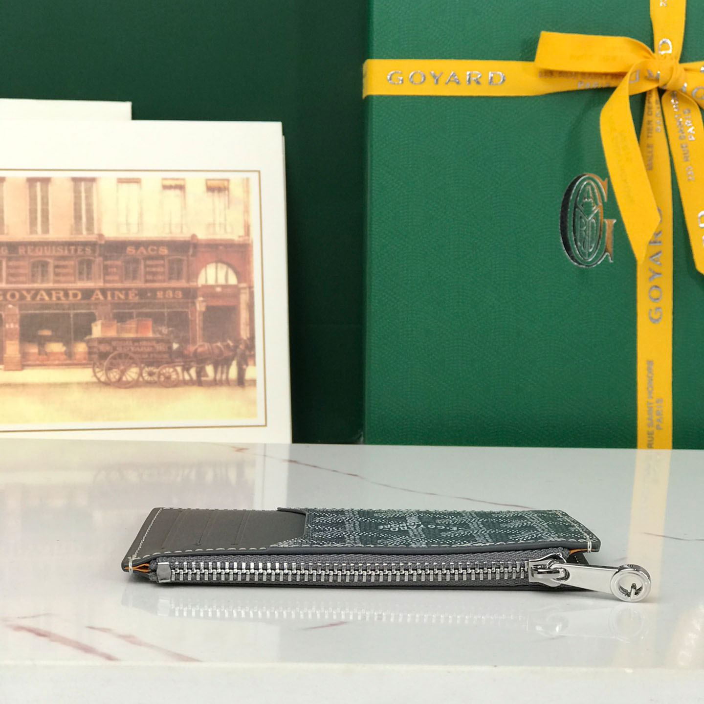 Goyard Bourbon Zipped Card Holder - FashionPlug