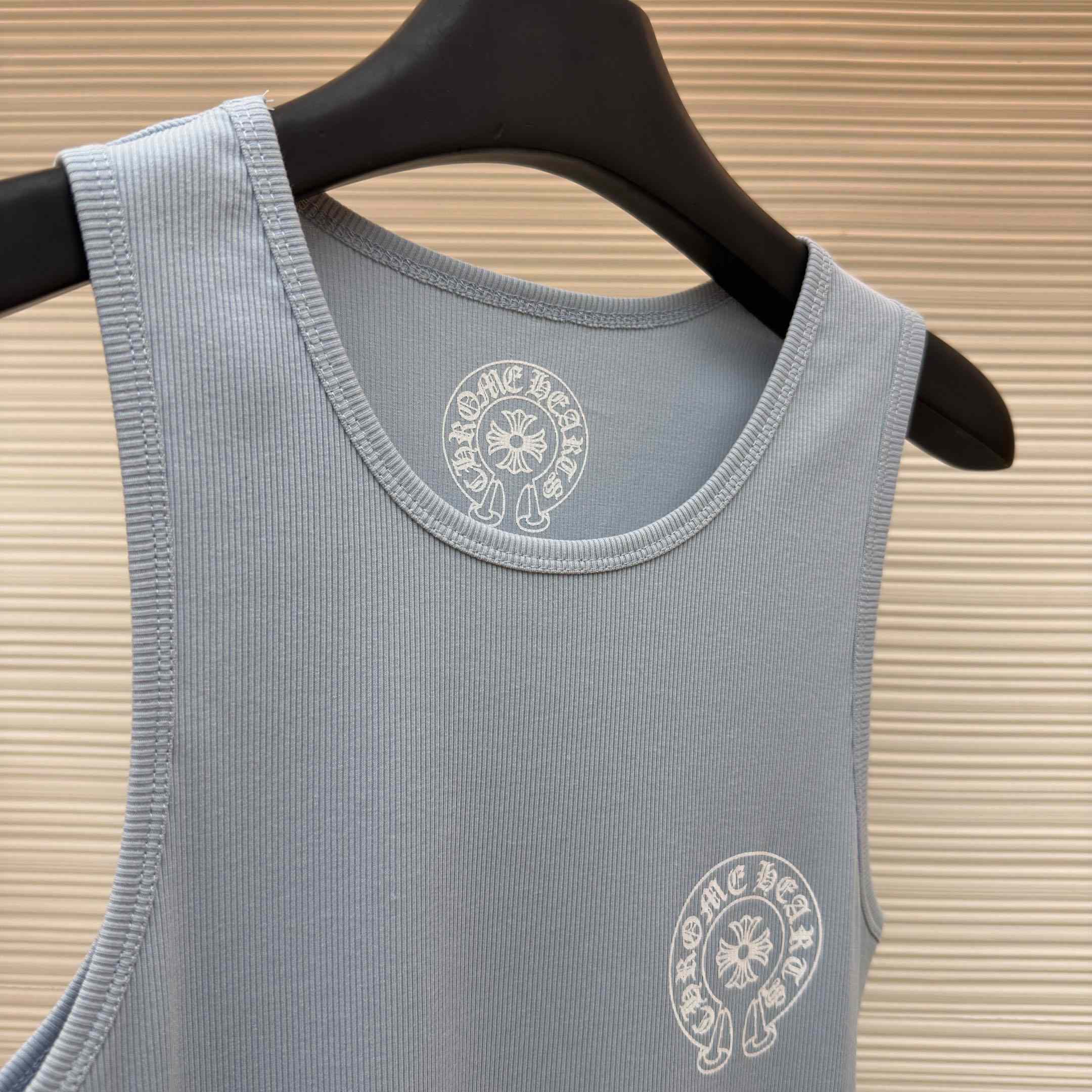 Chrome Hearts Rib Tank 'Baby Blue' - FashionPlug