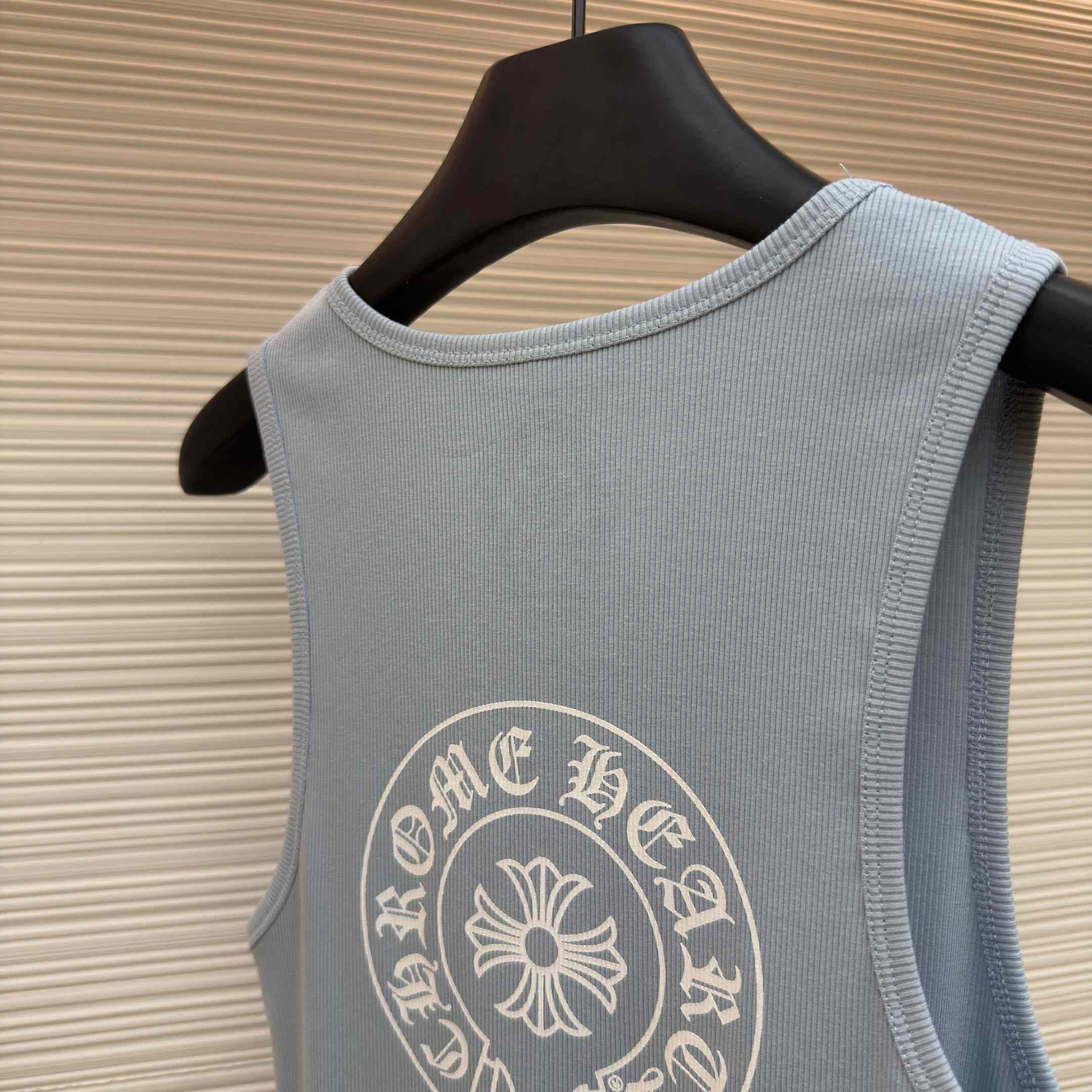 Chrome Hearts Rib Tank 'Baby Blue' - FashionPlug